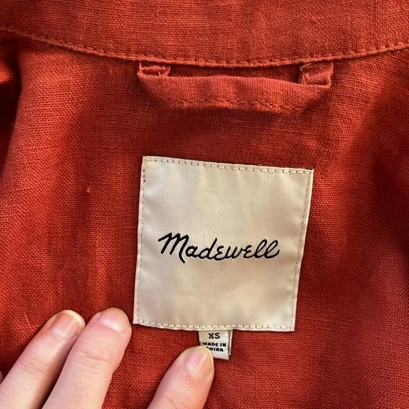 Madewell Rust Chore Jacket Size XS - Picture 4 of 7